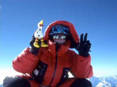 
Jean Christophe Lafaille on Shishapangma Summit Dec 11, 2004 - Trio For One: Jean-Christophe Lafaille DVD
